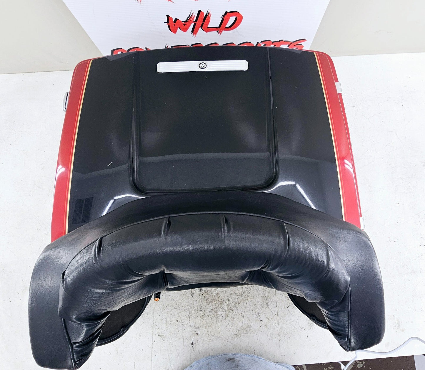 1998 HARLEY FLH ELECTRA GLIDE King Tour Pac Pack Trunk Top Box w/ Speakers Lid