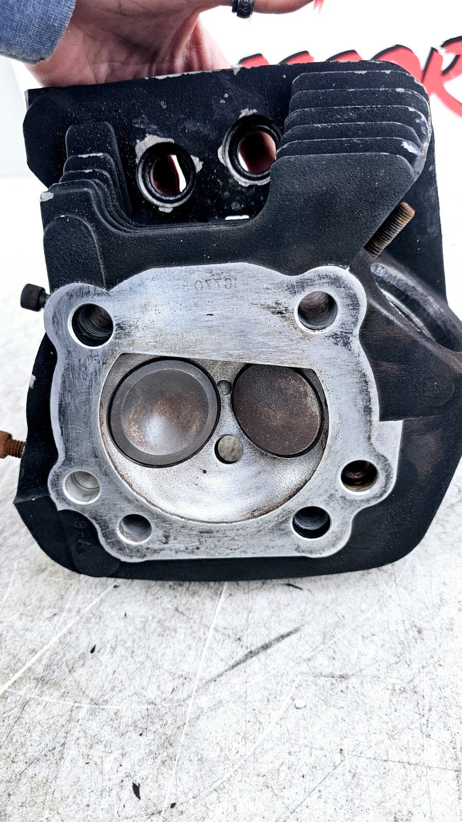 1995 HARLEY DYNA CONVERTIBLE Engine Motor Front Cylinder Head w/ Valve 16721-84D