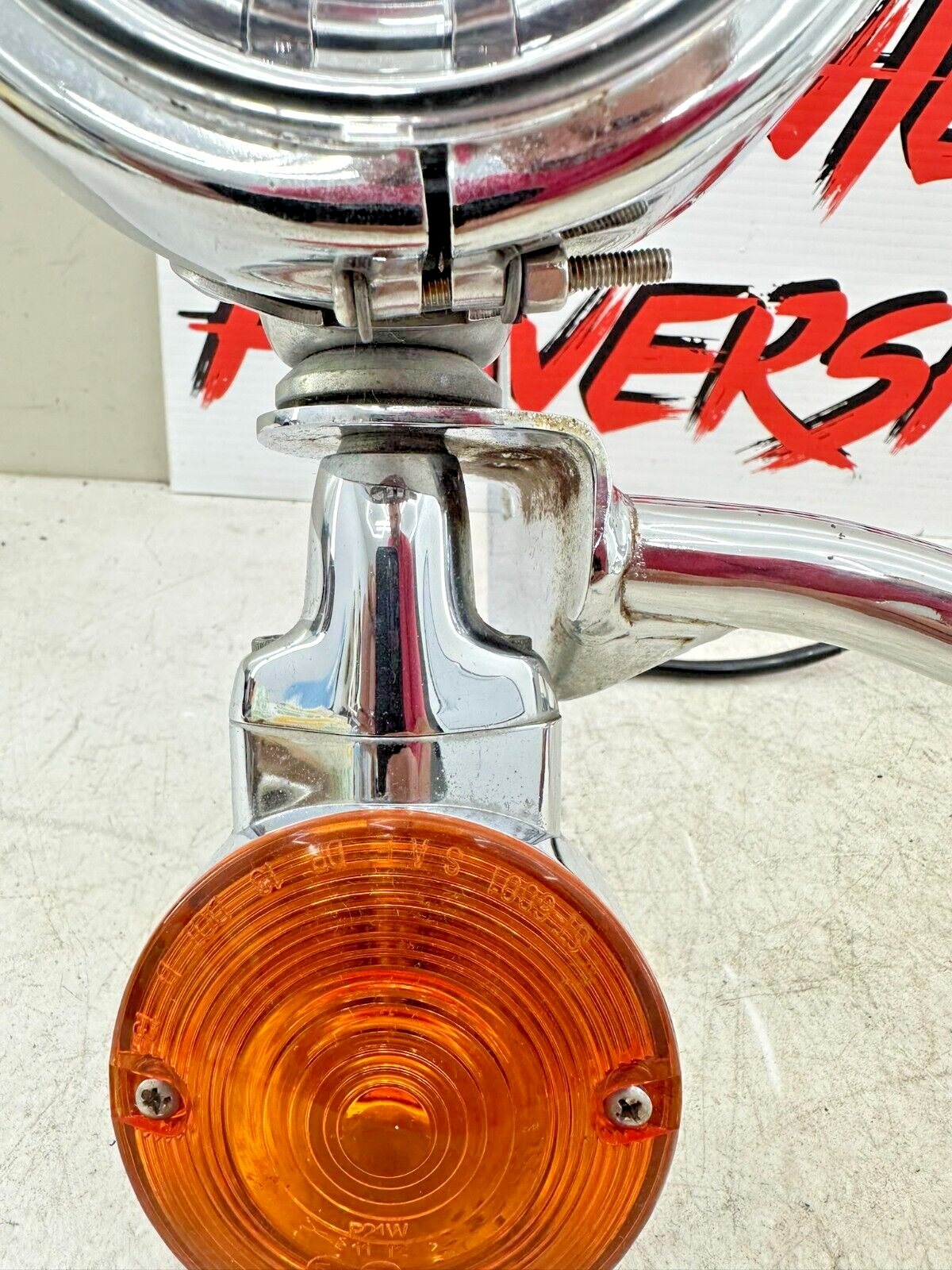 2003 HARLEY ELECTRA GLIDE classic Chrome Fog Highway Turn Signal Light Bar