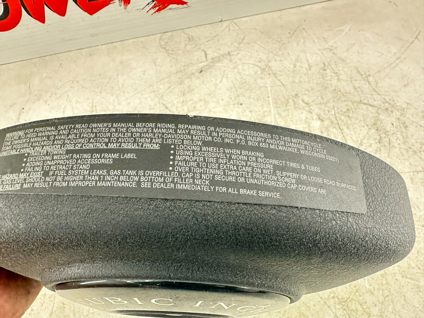 2000 UP HARLEY SOFTAIL Wrinkle Black Outer Air Filter Cover