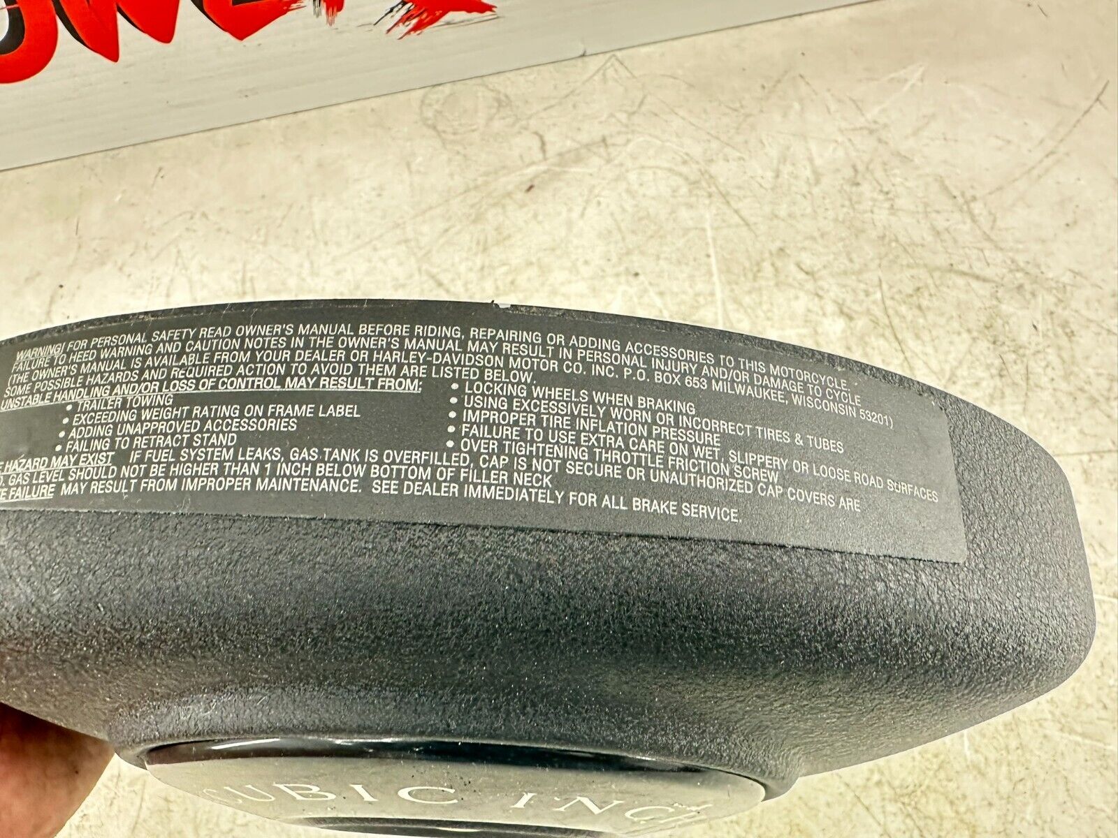 2000 UP HARLEY SOFTAIL Wrinkle Black Outer Air Filter Cover