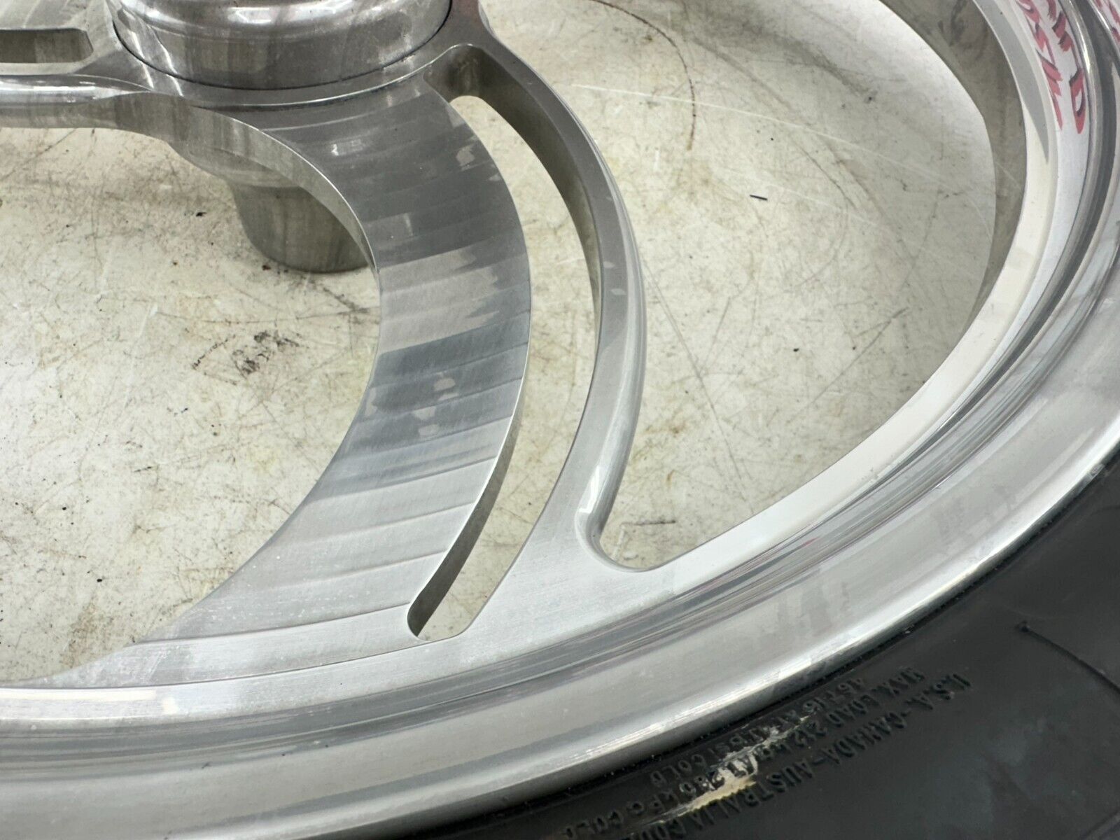 1999 HARLEY SOFTAIL 21" Front Wheel Rim Tire Mag 3 Spoke