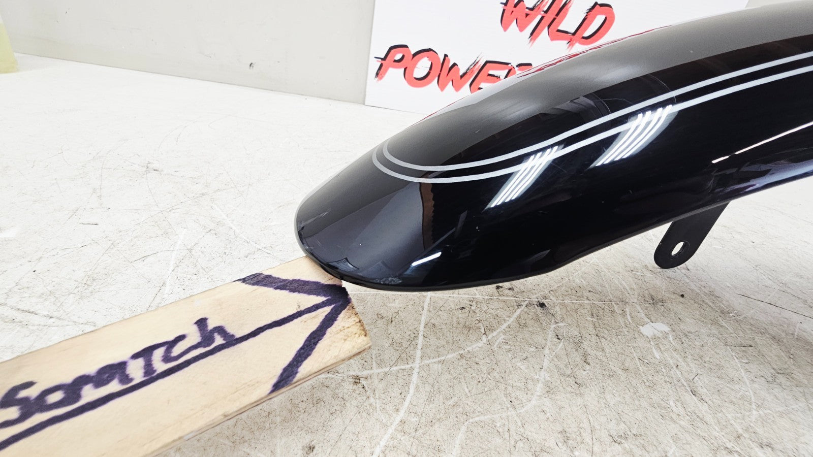 2000 HARLEY SOFTAIL DEUCE OEM HD Front Fender Black