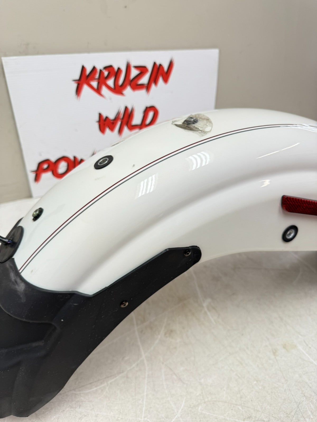 2003 Harley Davidson Sportster Rear Fender + Brake Light 100th Anniversary