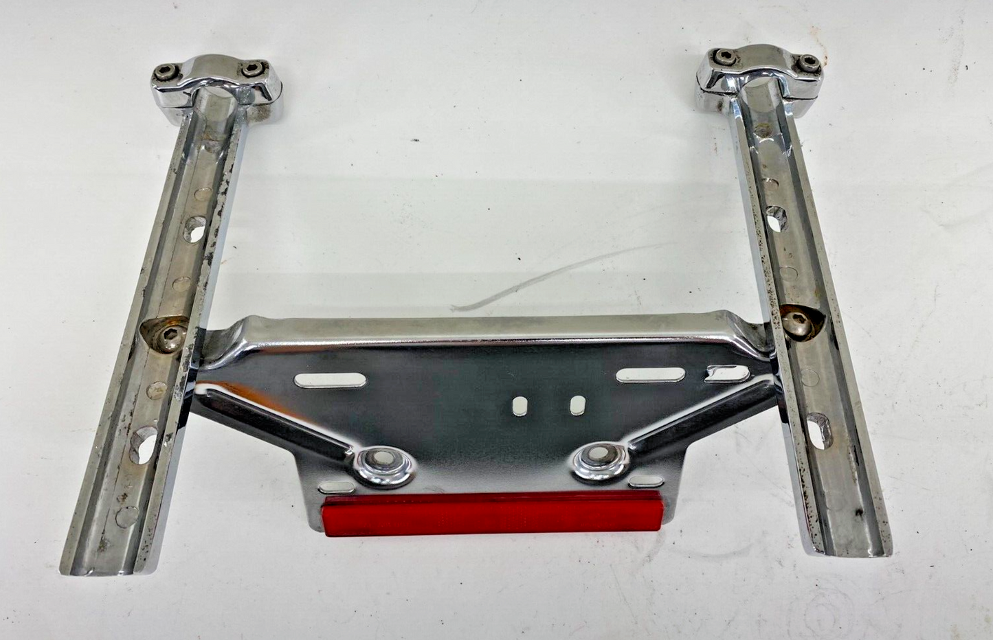 2008 Harley Davidson Electra Glide CVO Chrome License Plate Mounting Frame Bar