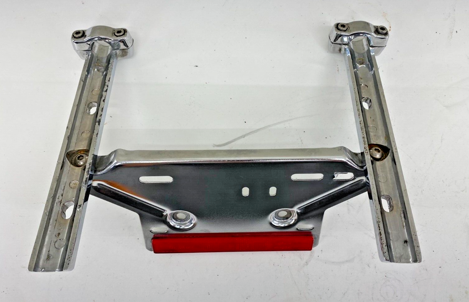 2008 Harley Davidson Electra Glide CVO Chrome License Plate Mounting Frame Bar