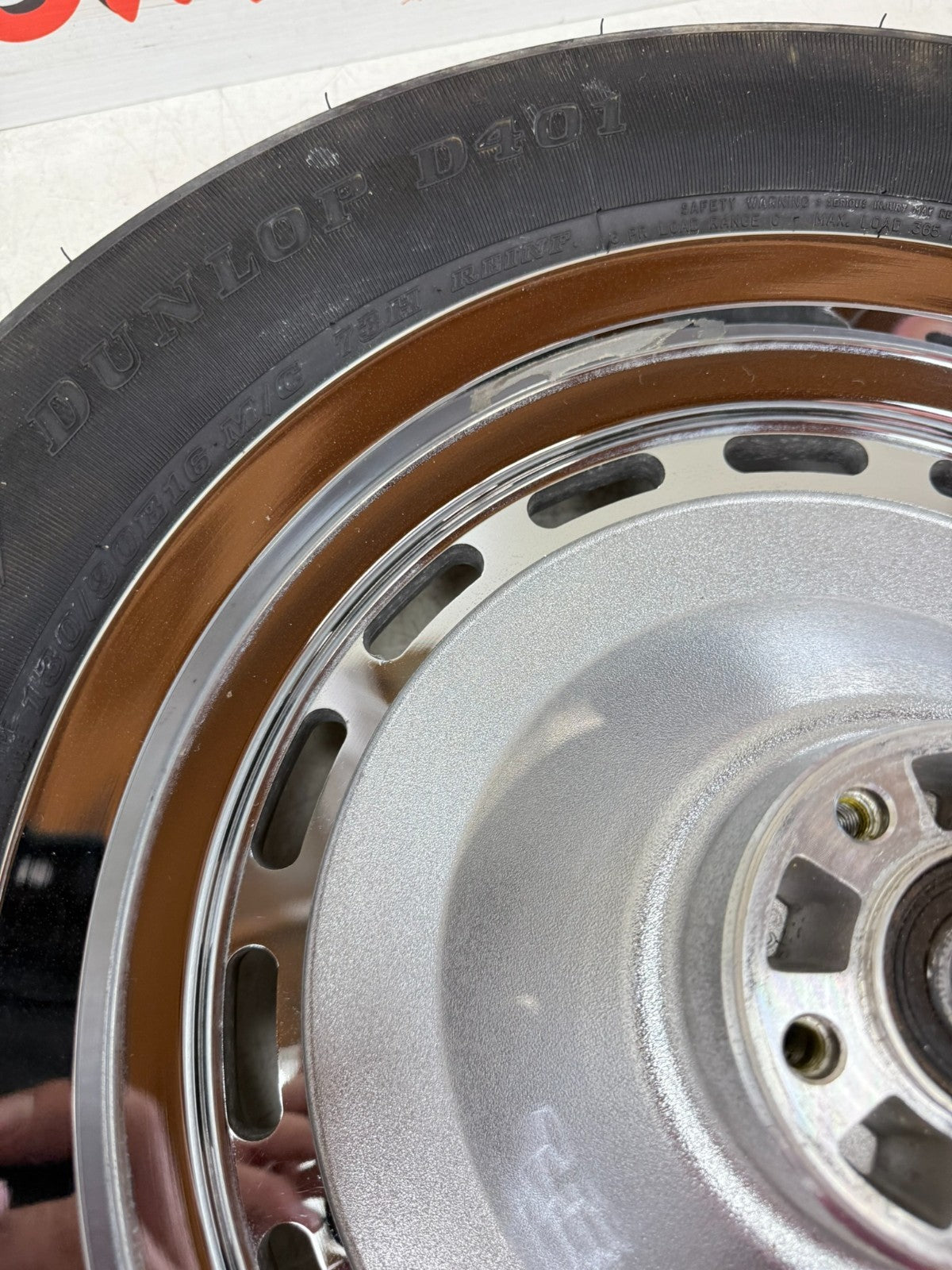 2003 Harley Davidson Sportster 16" Rear Wheel Rim Solid Slotted Brake Rotor 16x3