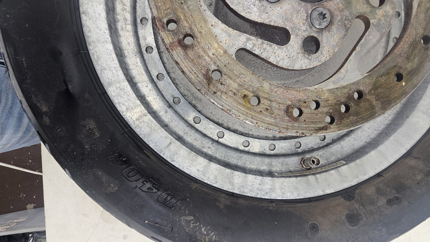 2000 Harley Davidson Sportster 16x3 Rear Wheel Rim Mag Solid Slotted