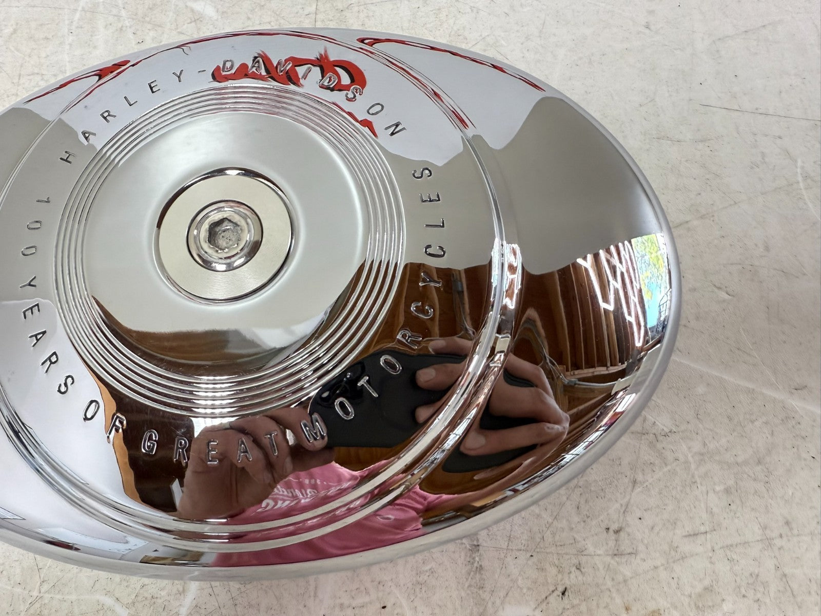 2003 HARLEY ELECTRA GLIDE 100th Anniversary Air Cleaner Housing Chrome Cover