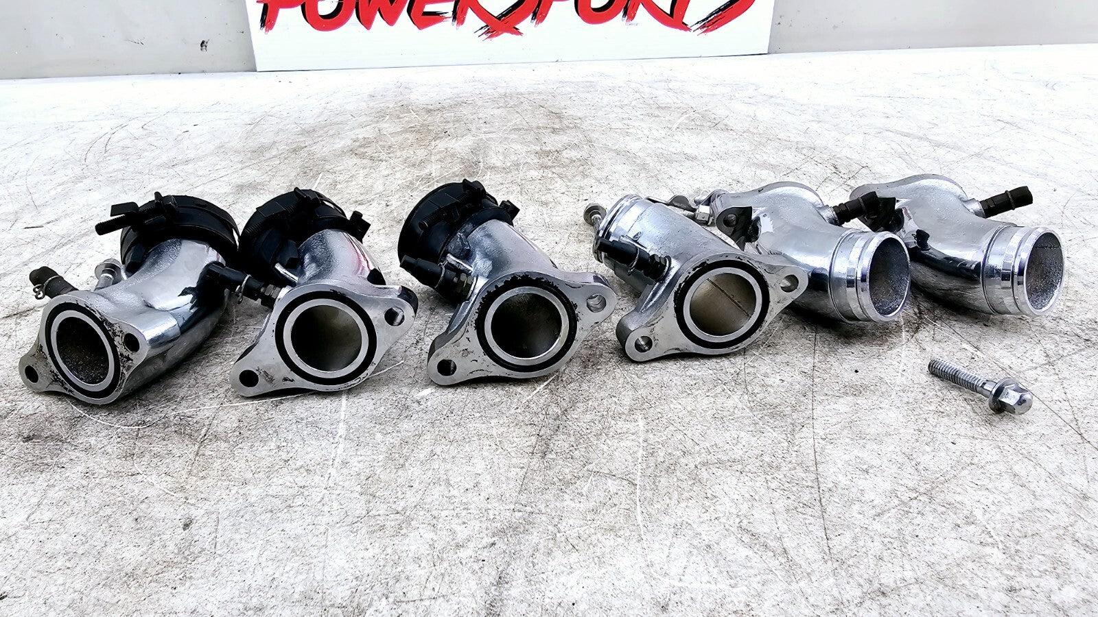 1999 HONDA VALKYRIE INTERSTATE Chrome Carb Carburator Intake Manifolds Boots