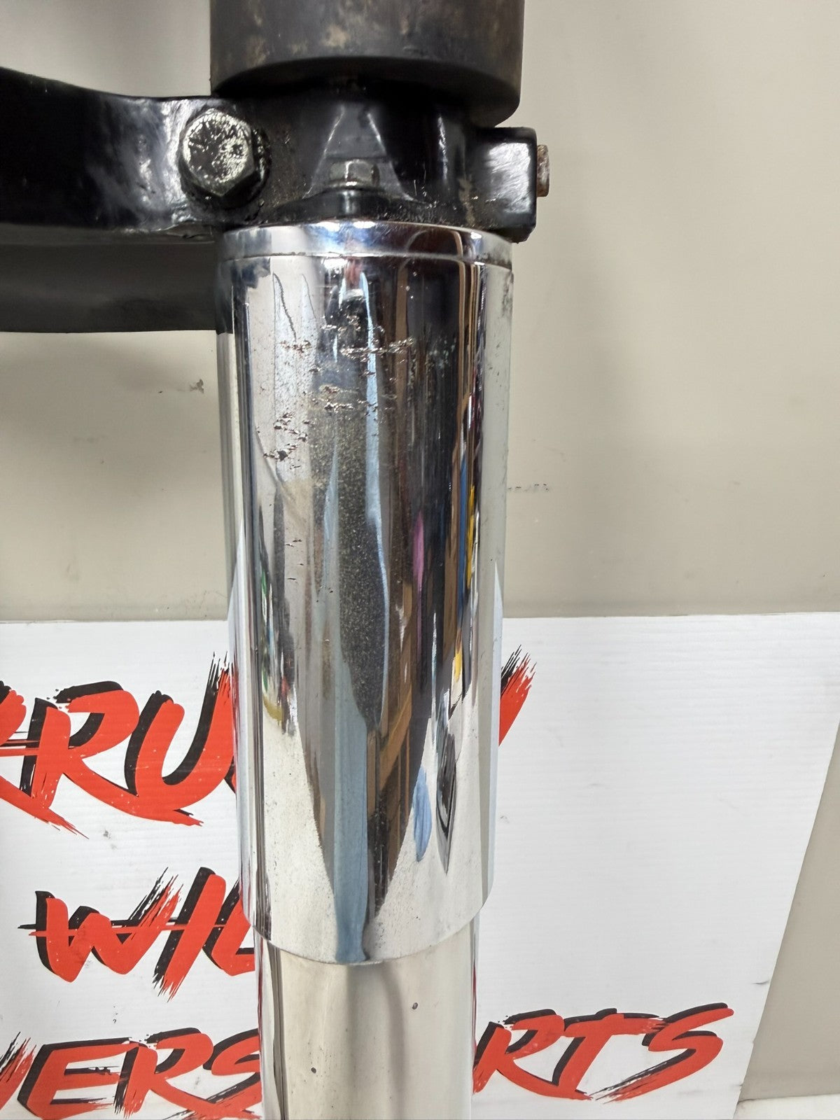 1995 HARLEY FLH ELECTRA GLIDE Forks Triple Tree Front End Chrome Lowers Air Ride