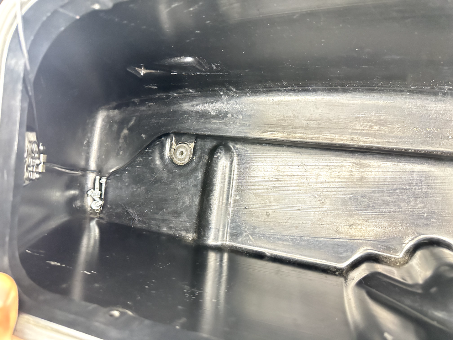 1999 HONDA VALKYRIE INTERSTATE Left Saddlebag W/ Rack + Lid No Cracks