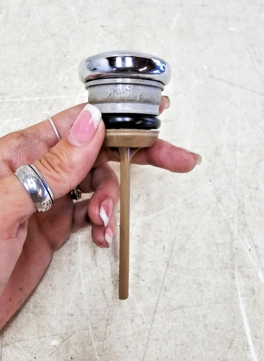 2000 HARLEY SOFTAIL DEUCE Chrome Oil Tank Bag Dipstick