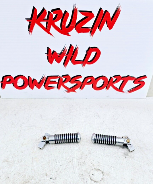 2000 Harley Davidson Sportster Highway Crash Bar Ribbed Footrest Bracket Chrome