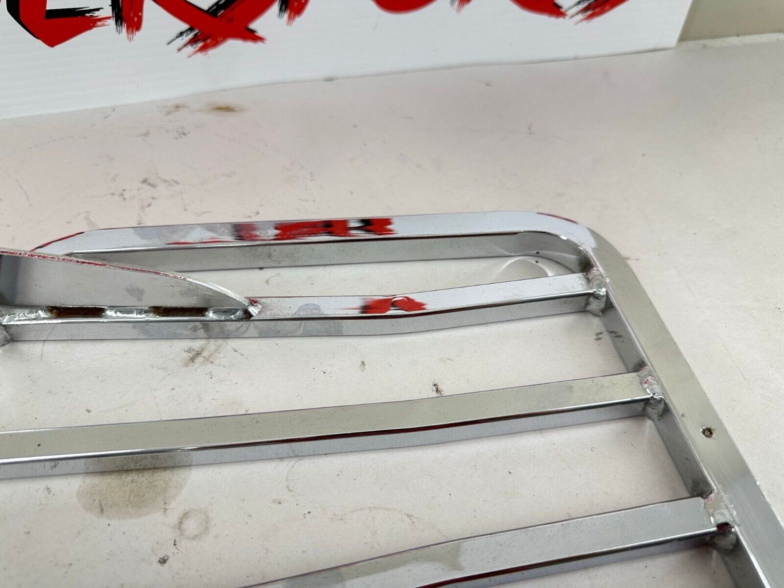 2003 HARLEY SOFTAIL Chrome Luggage Rack Sissy Bar Passenger Backrest