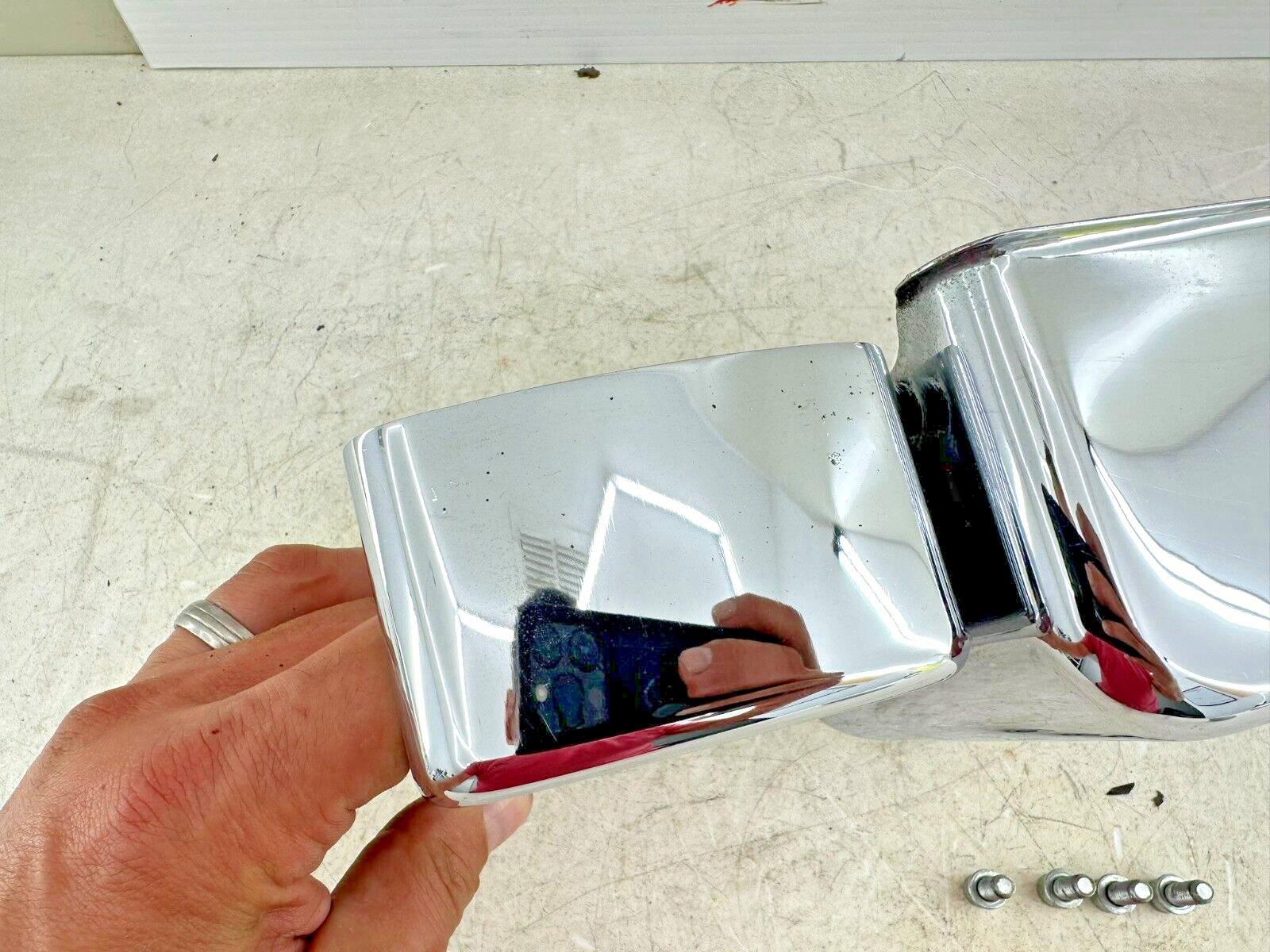 1999 HARLEY DYNA Chrome Left Ignition Coil ECM Fuse Box Cover