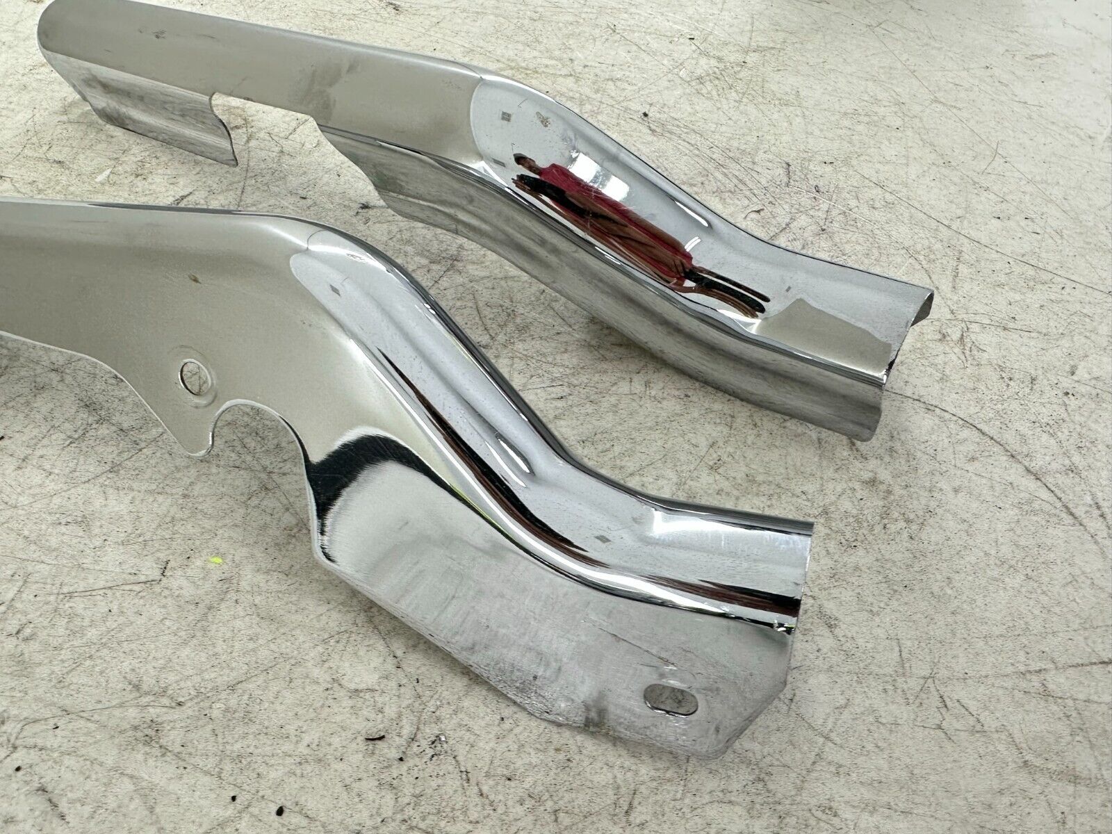 2004 HARLEY FLH ELECTRA GLIDE Chrome Rear Frame Strut Arm Covers