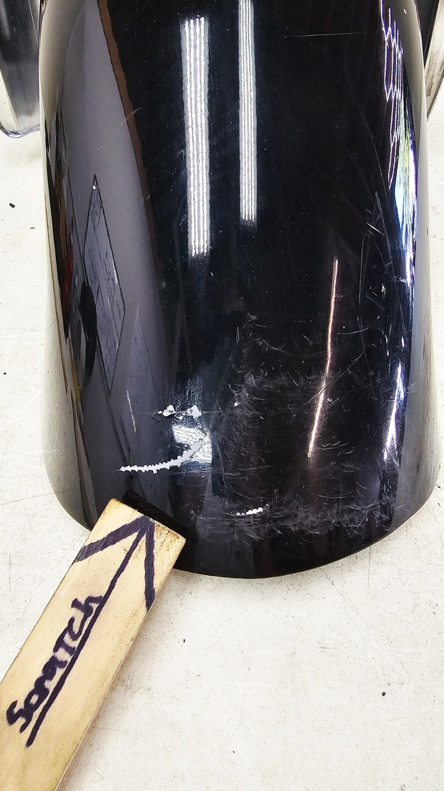 2000 HONDA VALKYRIE INTERSTATE Front Wheel Fender w/ Chrome Trim Tip Black