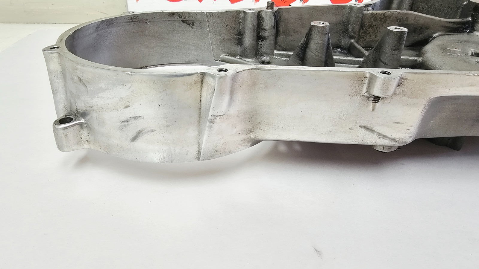 1995 HARLEY SOFTAIL FATBOY Delkron Polished Inner Primary Clutch Cover Housing