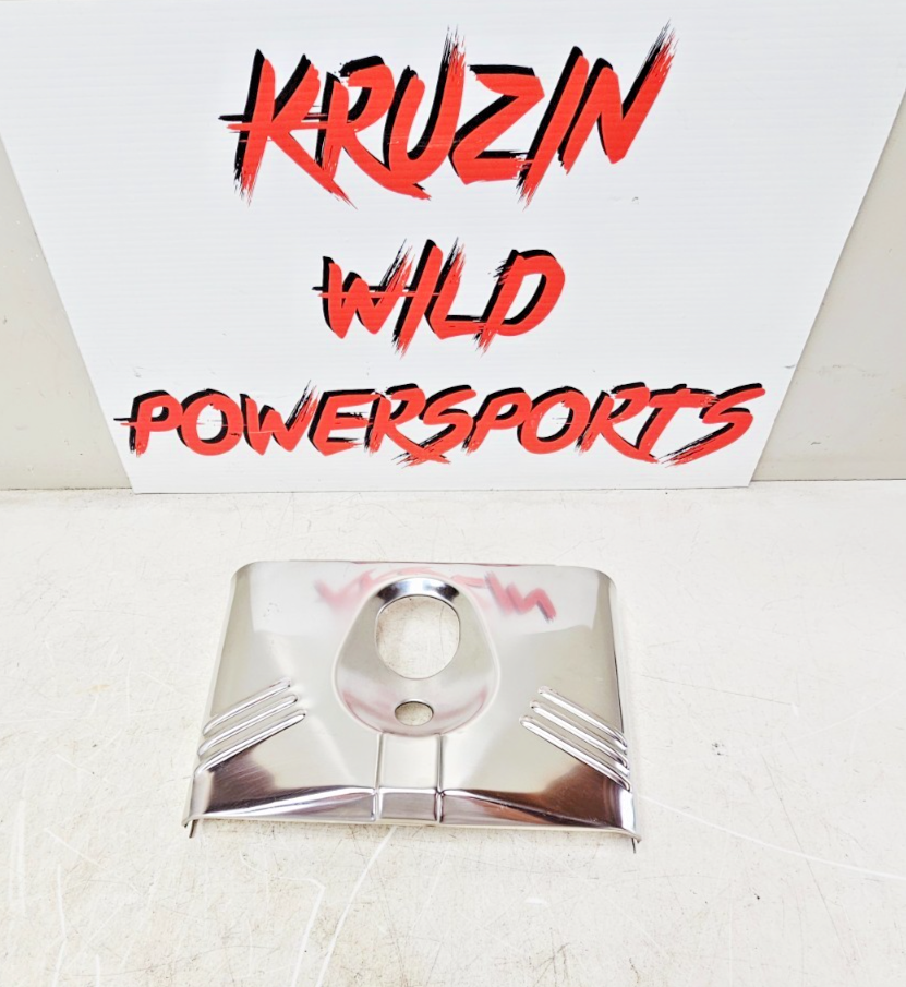 2002 HARLEY SOFTAIL Chrome Headlight Mount Bracket Cover Panel