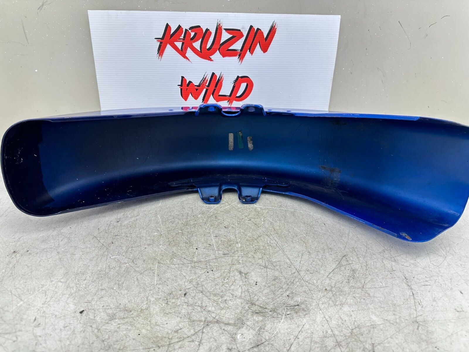 2007 Harley Electra Glide CVO OEM HD Front Fender Lightning Blue Midnight Pearl