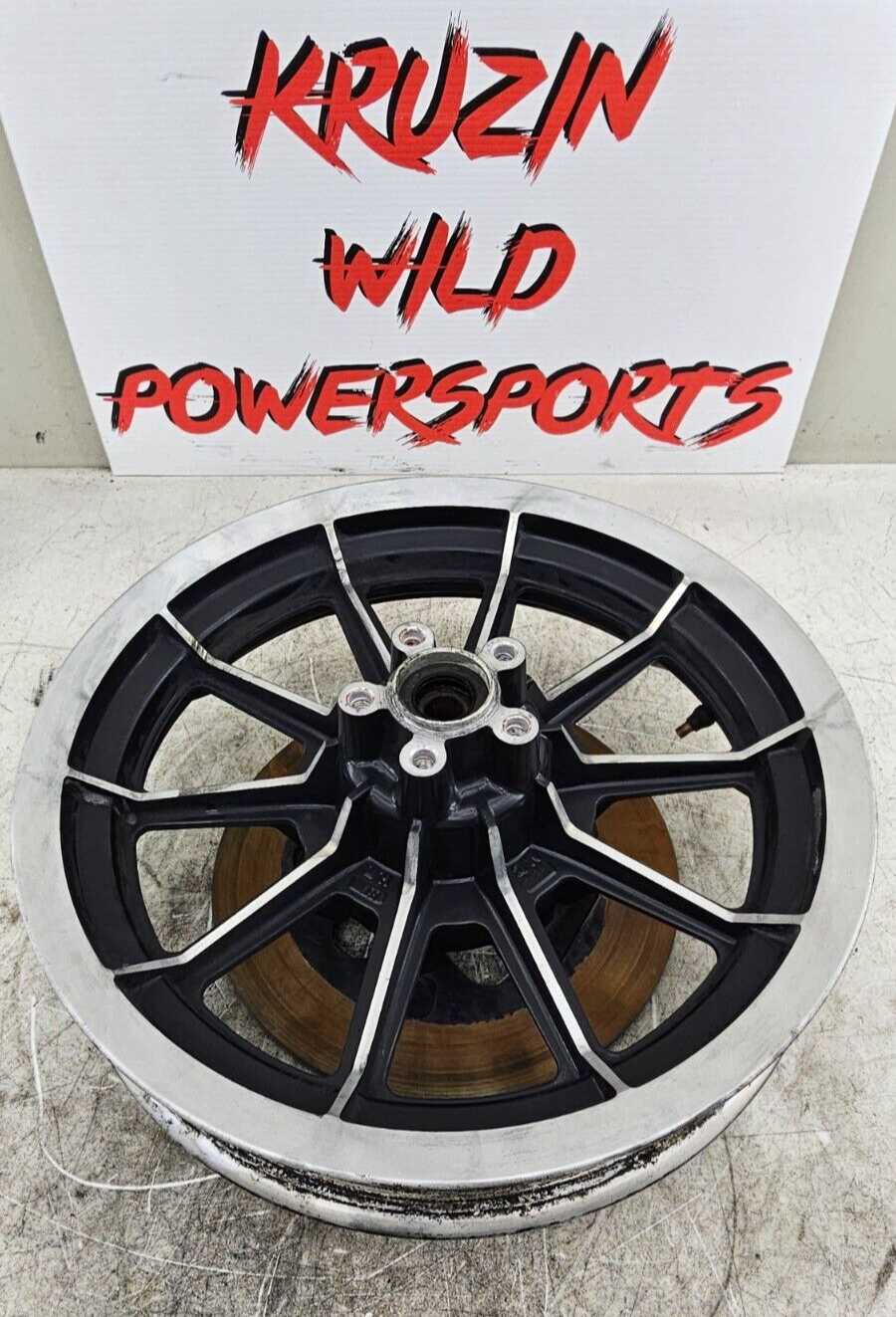 1994 HARLEY FLH ELECTRA GLIDE 16" Rear Back Wheel Rim 10 Spoke Mag 99 down