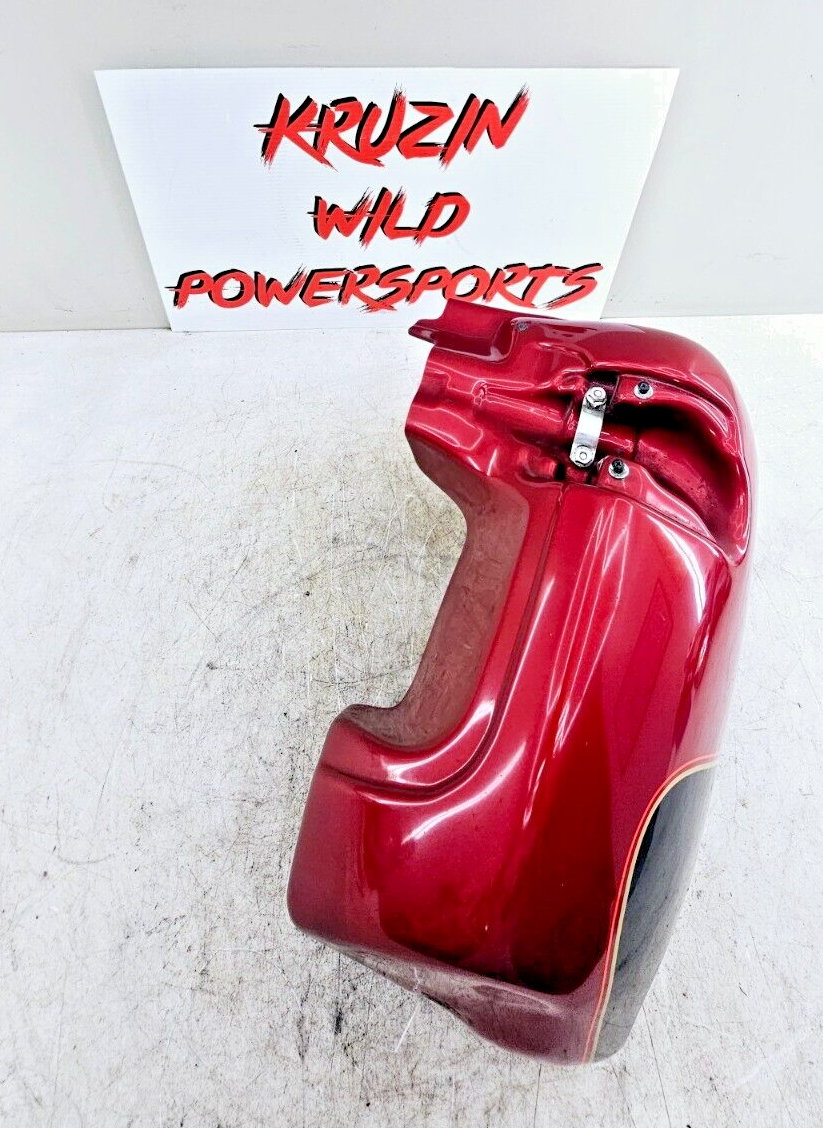 1998 HARLEY FLH ELECTRA GLIDE Left Lower Leg Fairing Cowl Panel RED BLACK OEM HD