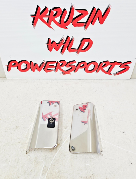 2002 HARLEY SOFTAIL Front Fork Upper Covers Guards w/ Switch