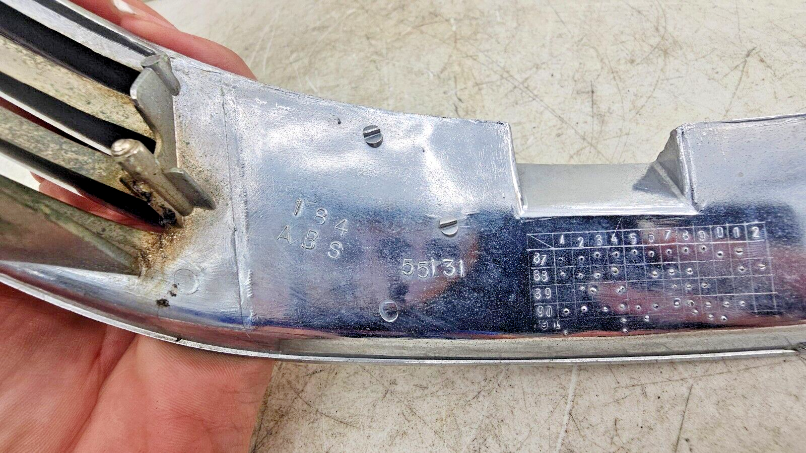 1993 HONDA GOLDWING GL1500 Chrome Windshield Trim Lower Guard