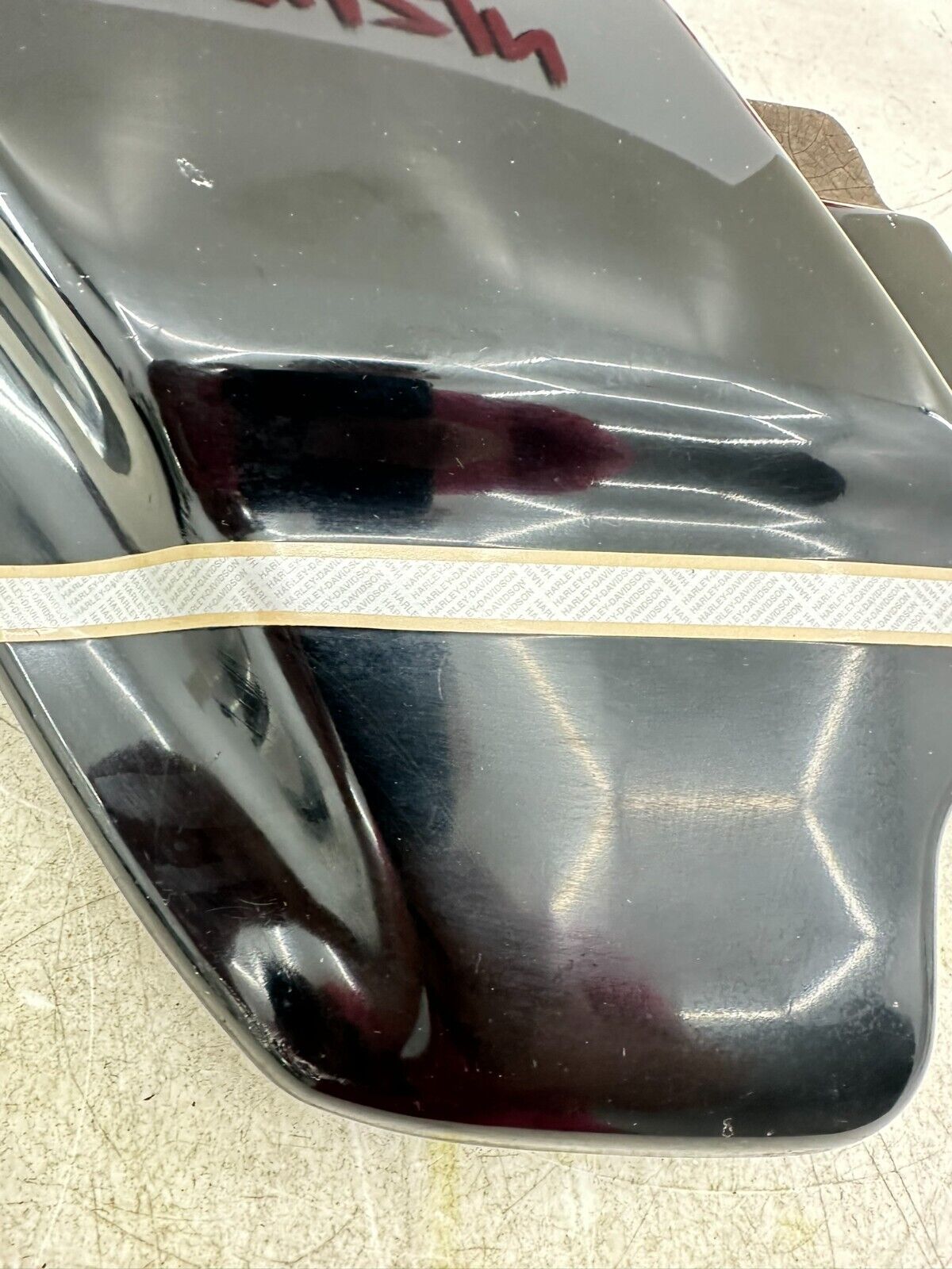 2003 HARLEY ELECTRA GLIDE classic Left Side Cover Black Anniversary Paint
