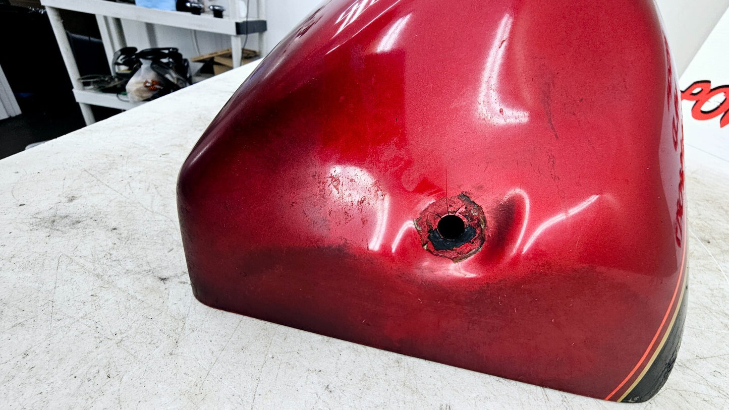 1998 HARLEY FLH ELECTRA GLIDE Left Lower Leg Fairing Cowl Panel RED BLACK OEM HD