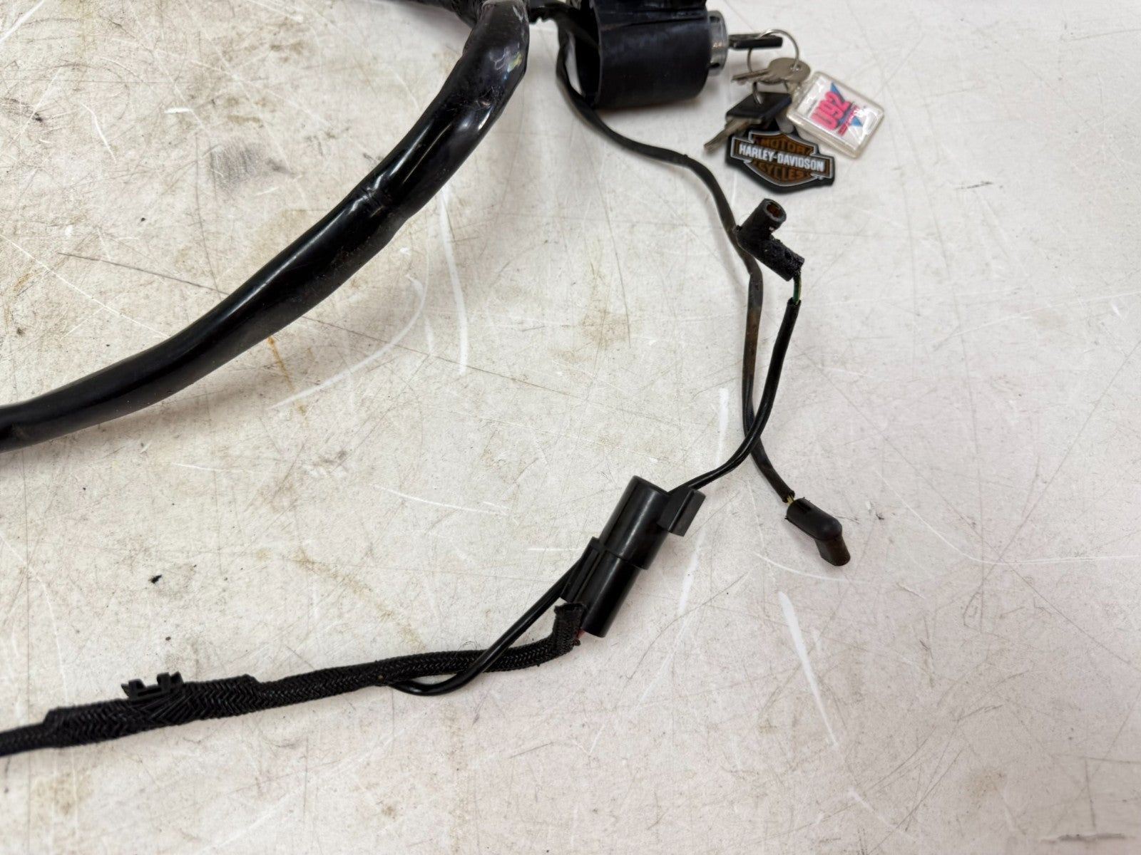 2003 Harley Davidson Sportster Main Wiring Wire Harness & Ignition Switch w/ Key