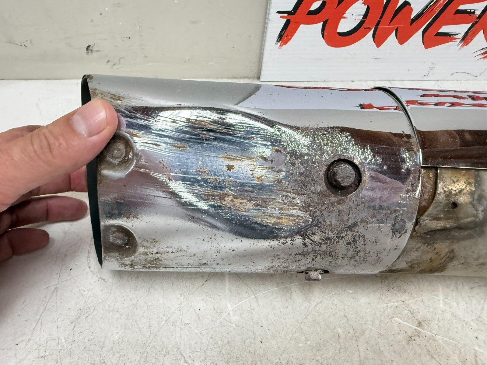 2002 Honda Goldwing GL1800 Left Exhaust Pipe Muffler Slip On Can Silencer