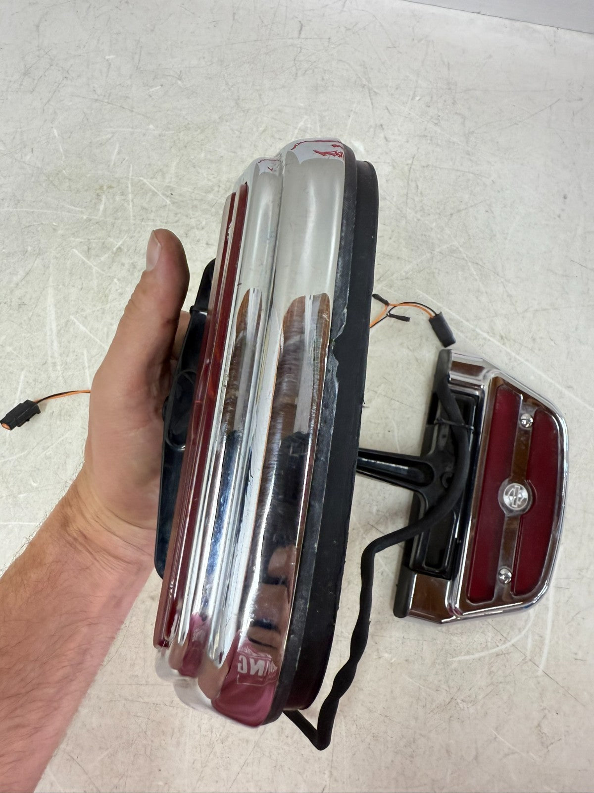 2003 HARLEY ELECTRA GLIDE Rear Left Right Passenger Floor Foot Board W/ Lights