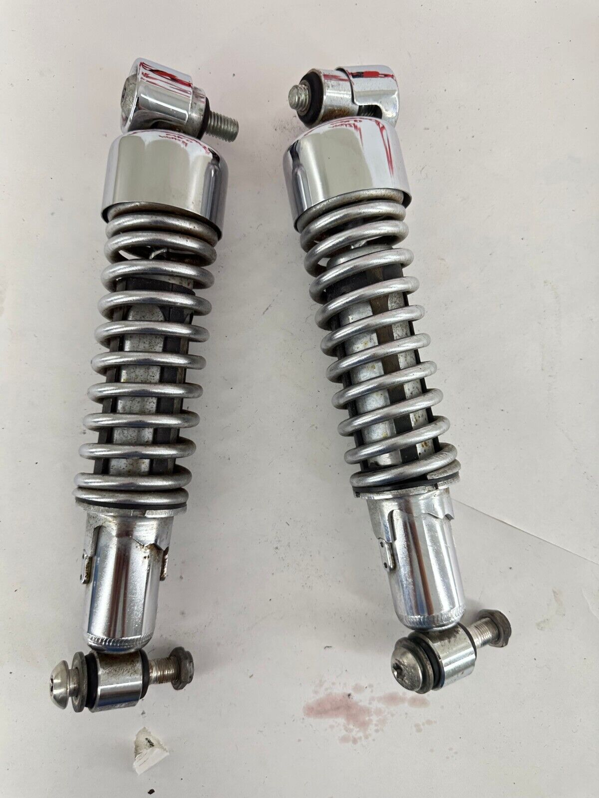 2007 HARLEY SPORTSTER CUSTOM Chrome Rear Shocks Suspension 11 3/4