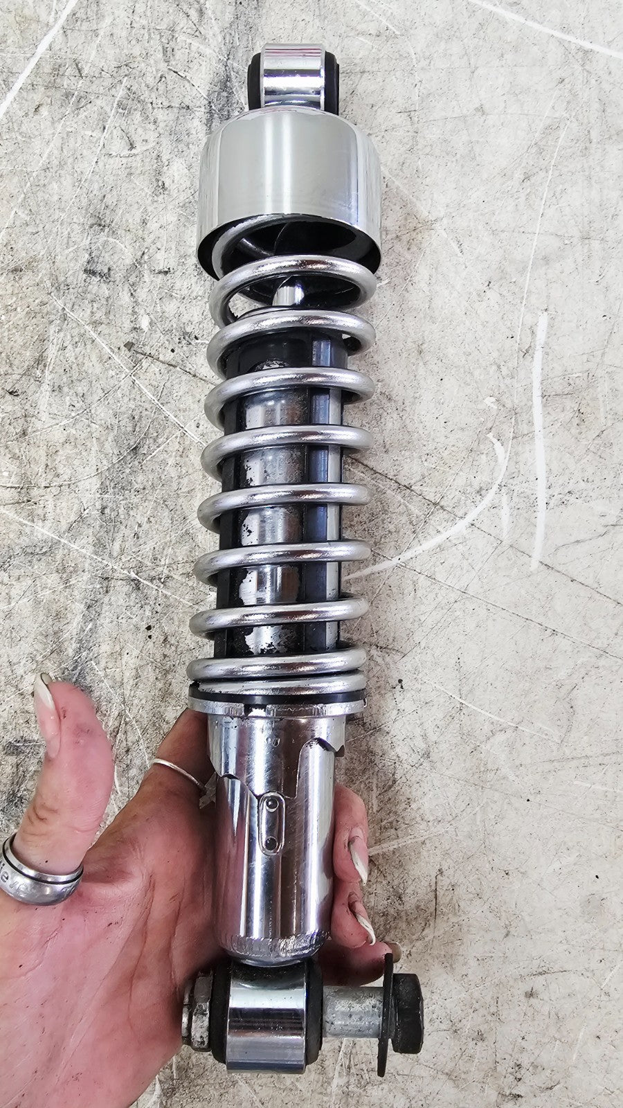 2001 Harley Davidson Sportster Rear Shocks Suspension Chrome OEM