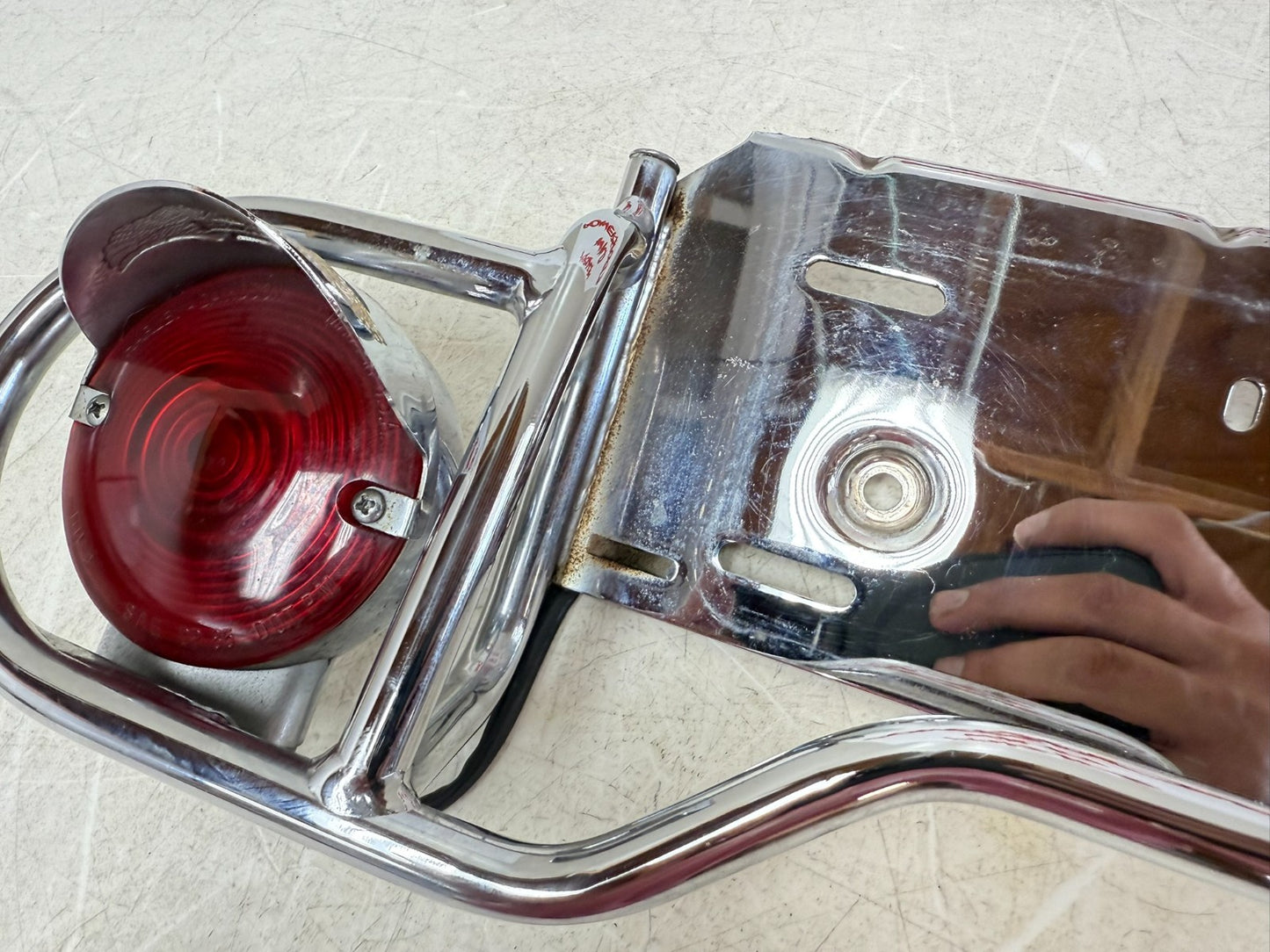 2003 HARLEY ELECTRA GLIDE License Plate Tag Mount Tail Light Bar
