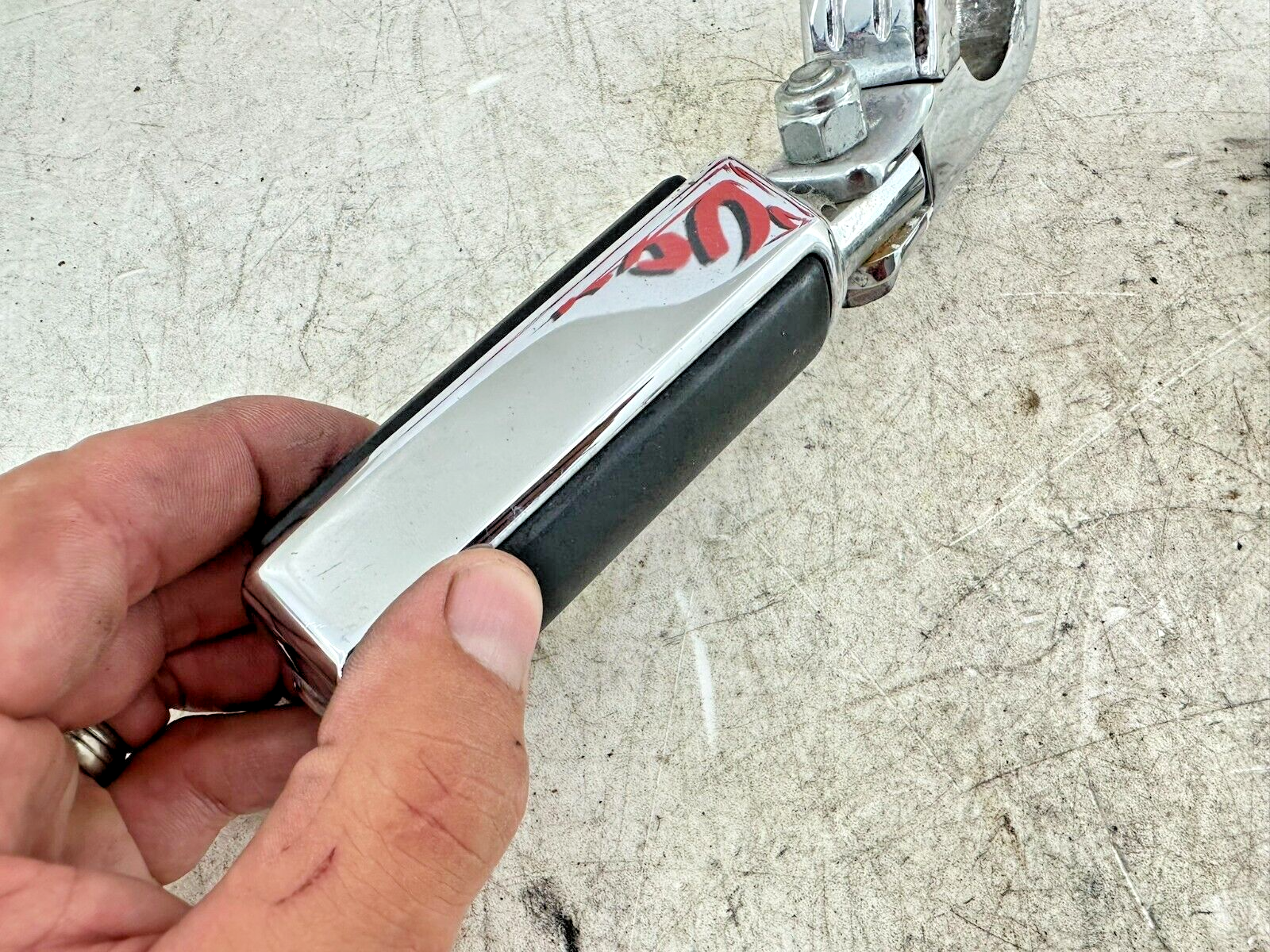 2007 Harley Electra Glide CVO Chrome Airflow Highway Crash Bar Pegs Foot Rest