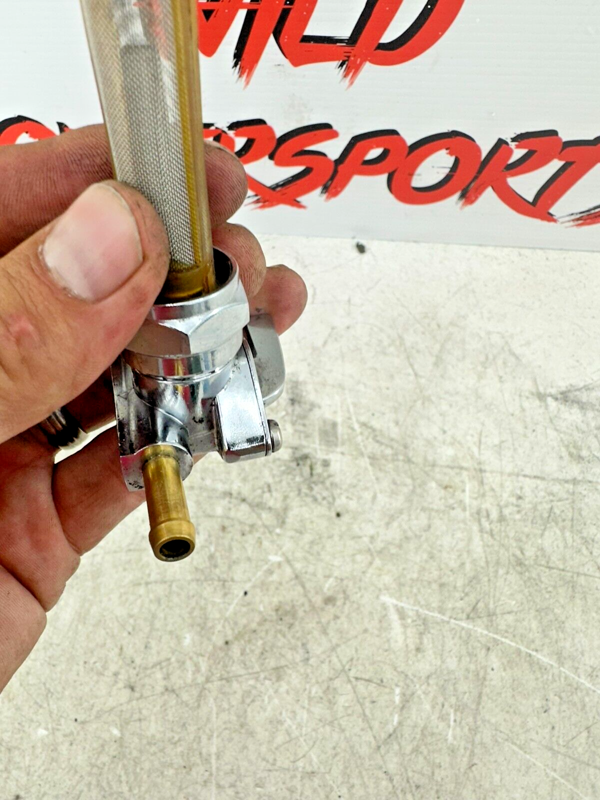 2001 HARLEY SOFTAIL Chrome Gas Tank Petcock Valve