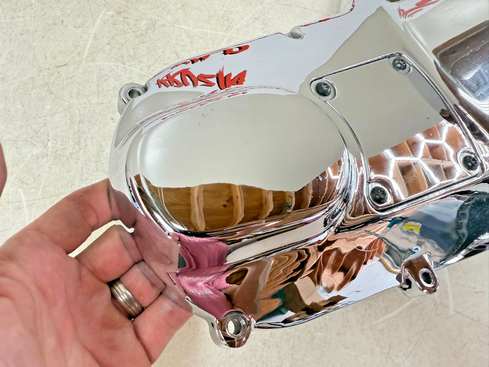 1998 HARLEY FLH ROADKING Outer Primary Clutch Cover Case Housing 60685-94