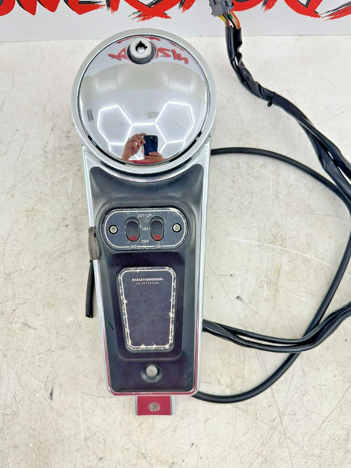 1999 HARLEY FLH ELECTRA GLIDE Gas Tank Dashboard Console W/ CB Controls Intercom