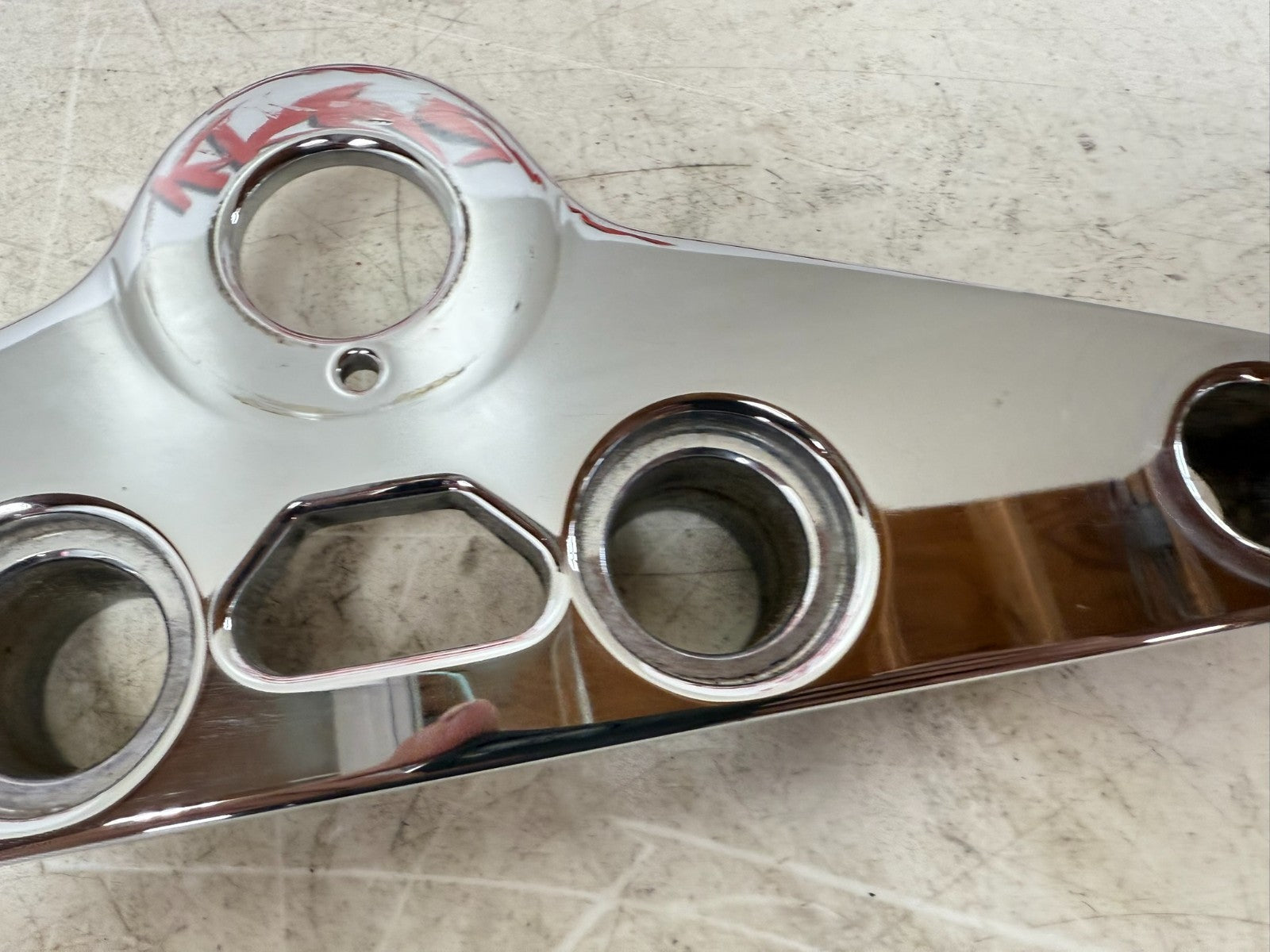1997 HARLEY DAVIDSON SOFTAIL Triple Tree Top Clamp Chrome Handlebar OEM