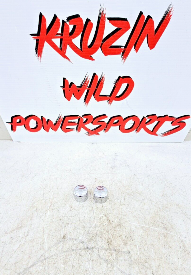 1999 HARLEY DYNA CONVERTIBLE Chrome Front Fork Axle Covers OEM HD