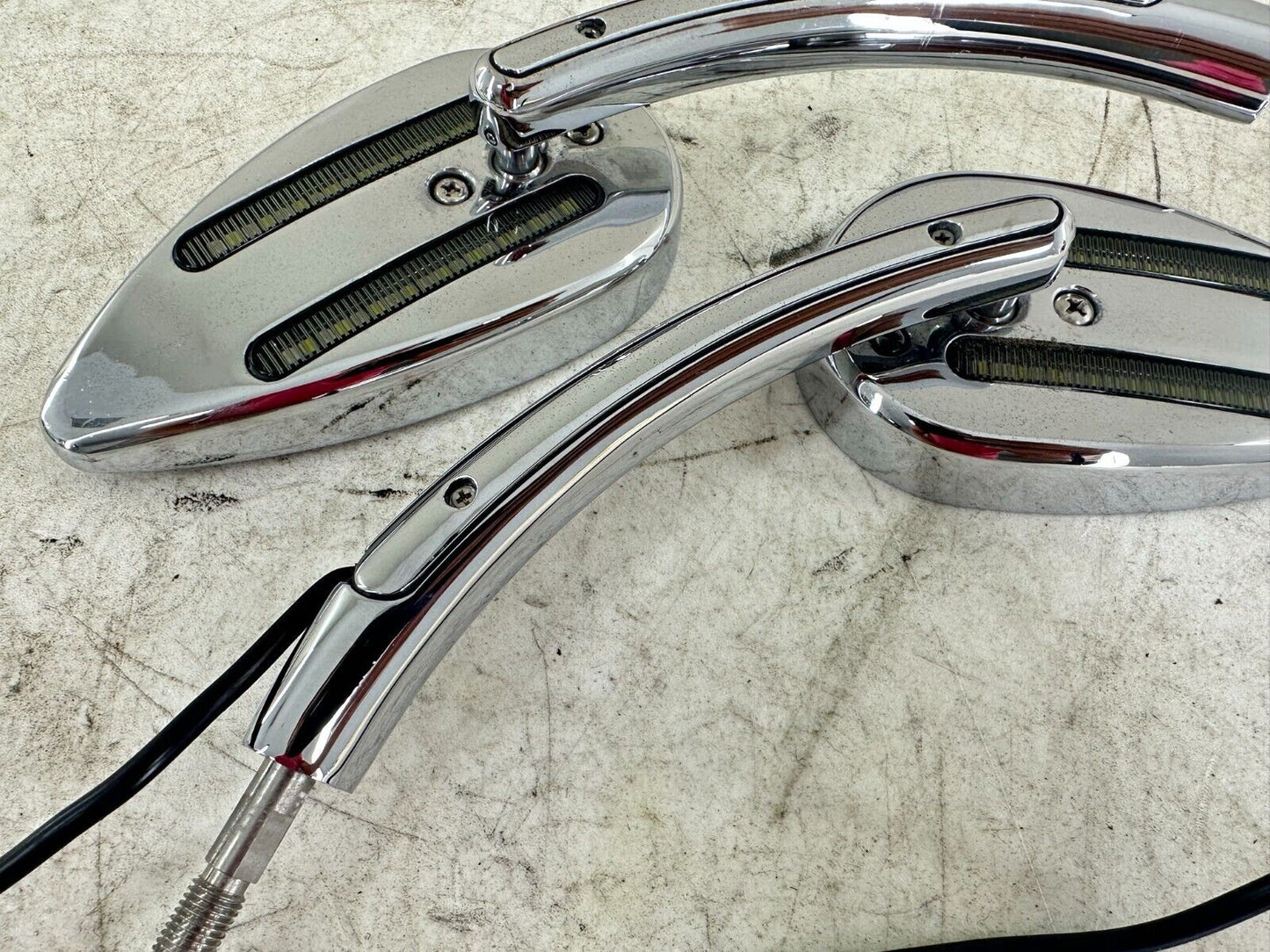 2004 HARLEY ELECTRA GLIDE Custom Dynamics Right Left Mirrors w/ Turn Signals