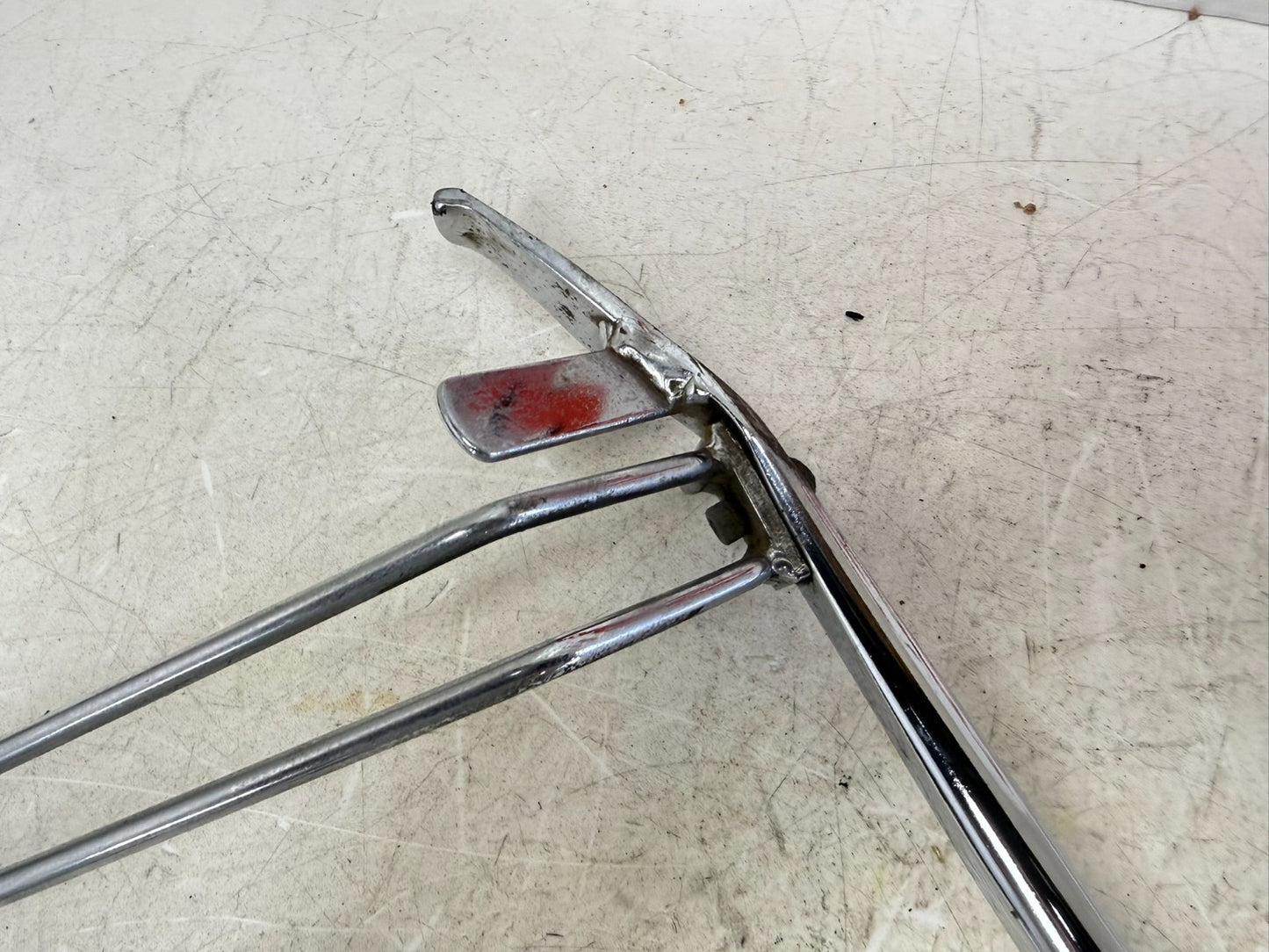 1995 HARLEY FLH ELECTRA GLIDE OEM Left Side Jiffy Kick Stand Chrome W/ Extension