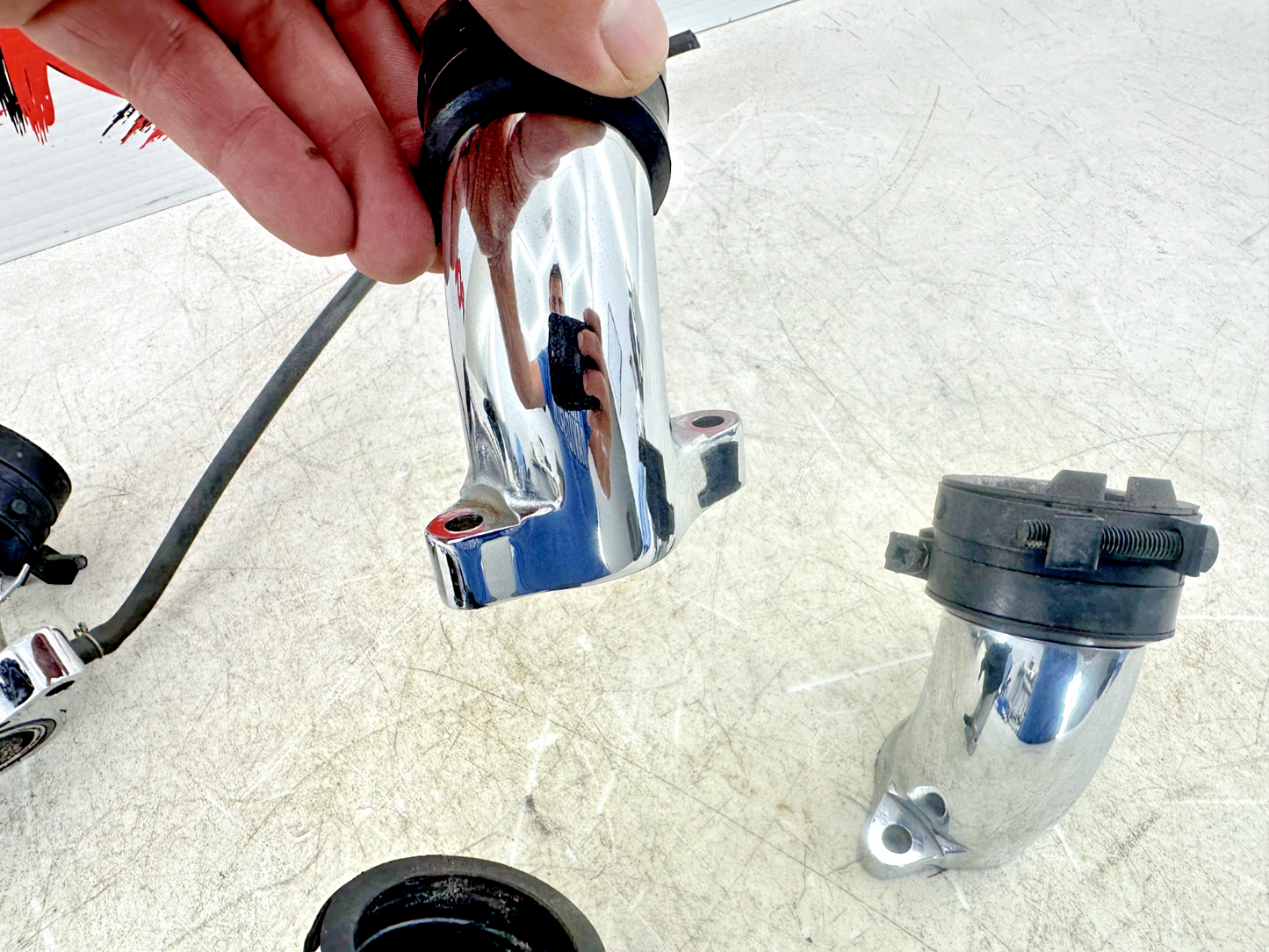 1999 HONDA VALKYRIE INTERSTATE Chrome Intake Runners Carburetor Tubes