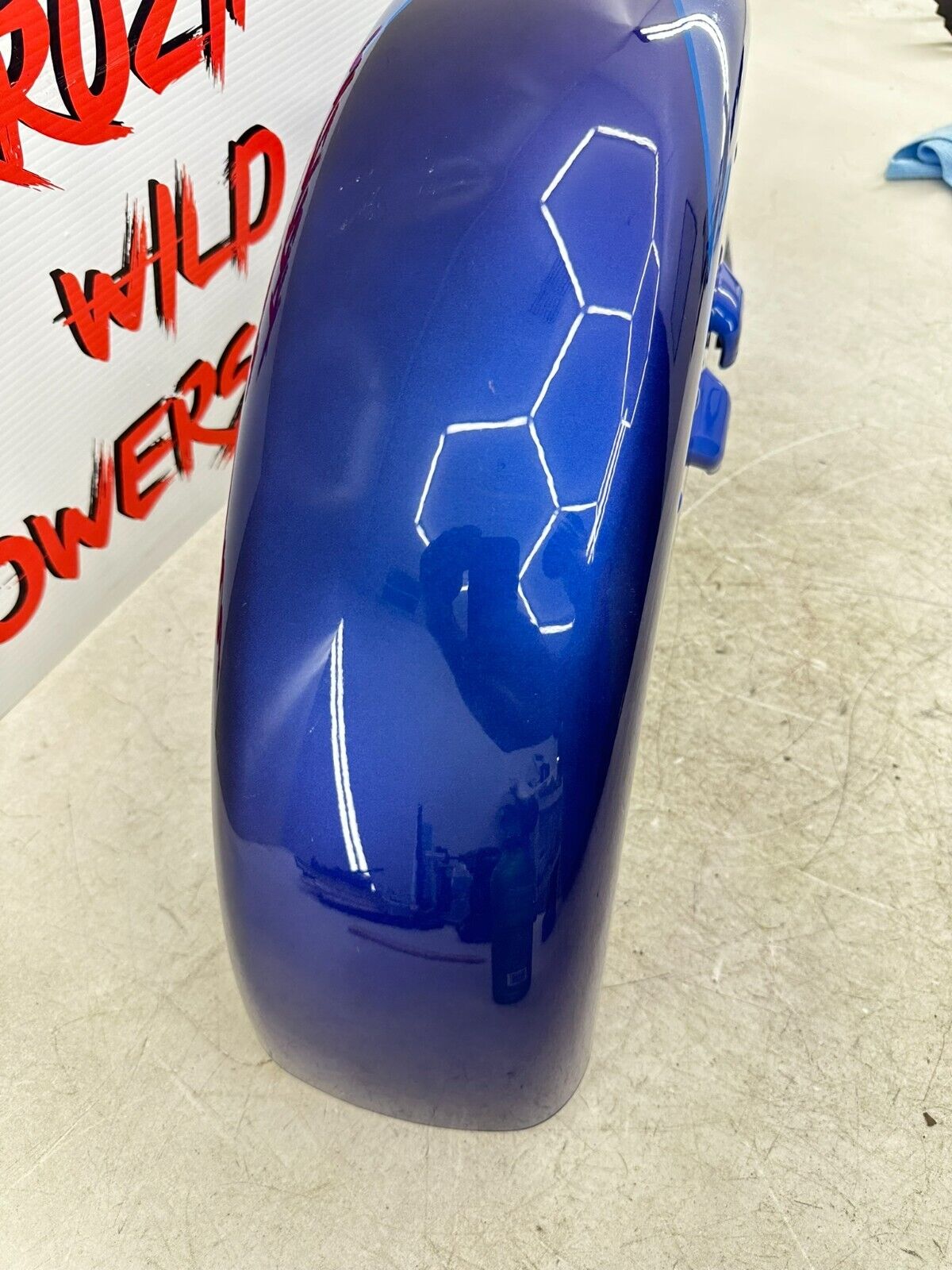 2007 Harley Electra Glide CVO OEM HD Front Fender Lightning Blue Midnight Pearl