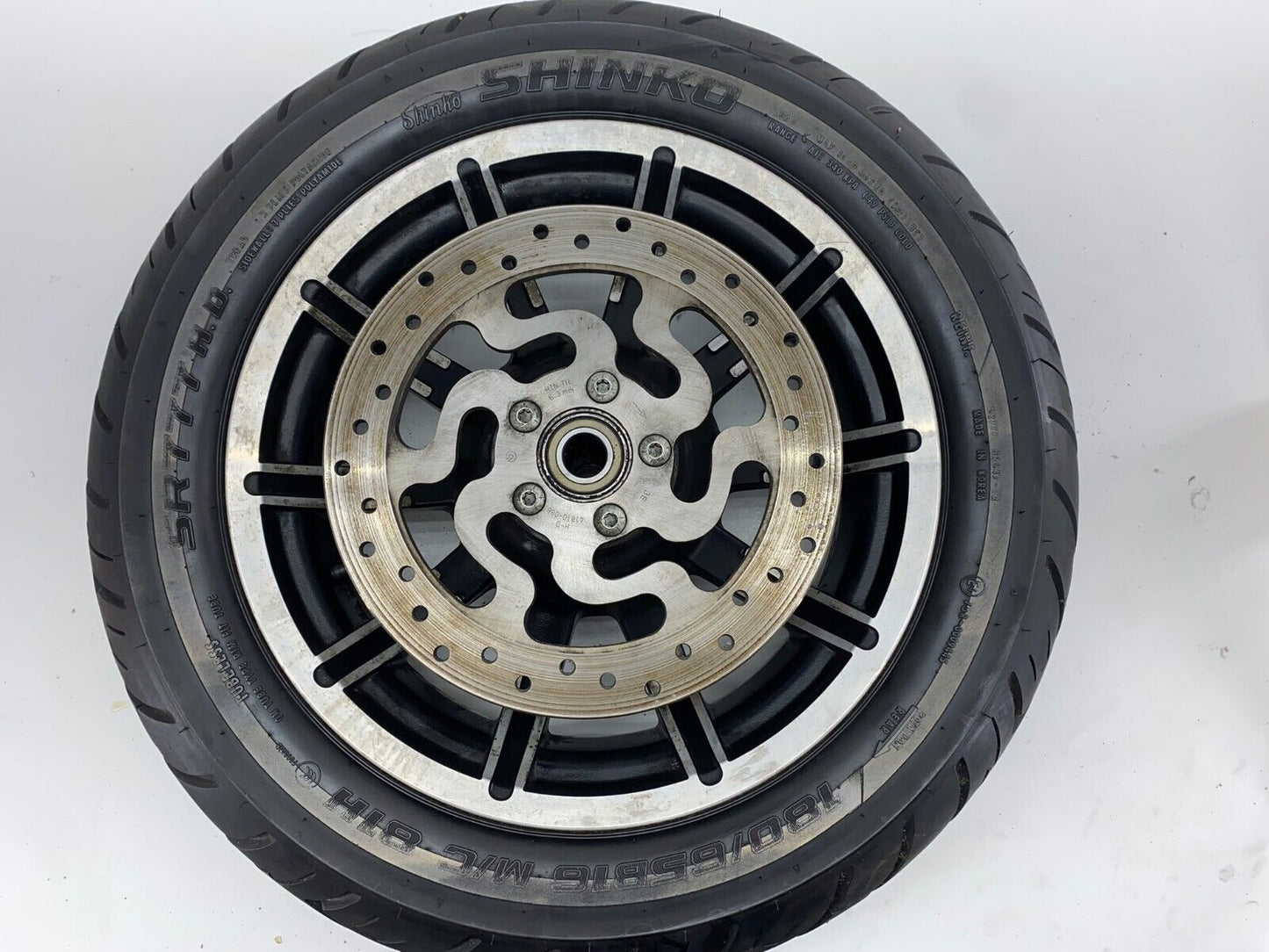 2014 Harley Davidson Electra Glide Rear Impeller Wheel Rim Tire 10 Spoke Mag
