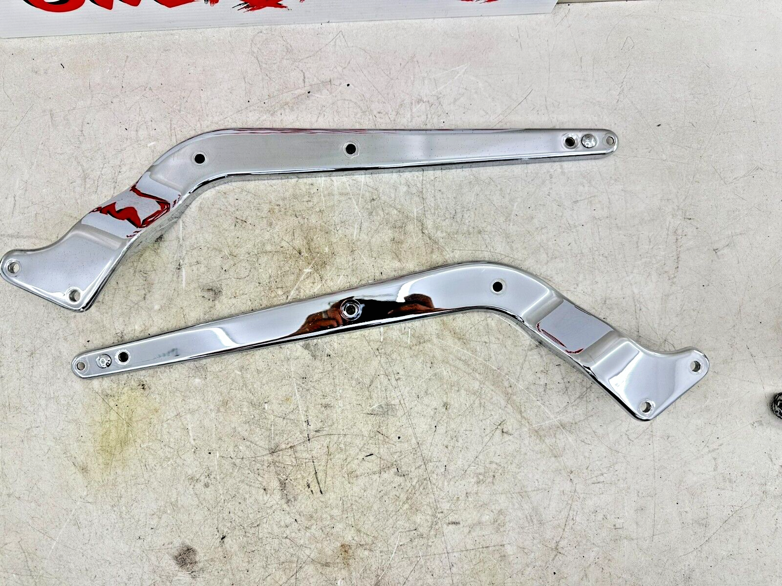 2002 HARLEY SOFTAIL Chrome Rear Fender Strut Arm Bars