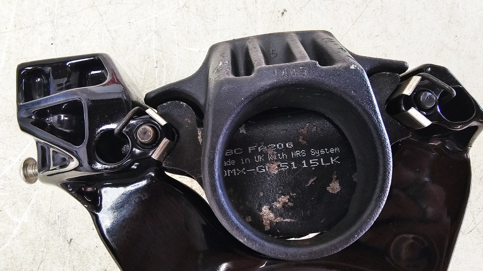 1993 HARLEY SOFTAIL Rear Brake Caliper & Mount Mounting Bracket